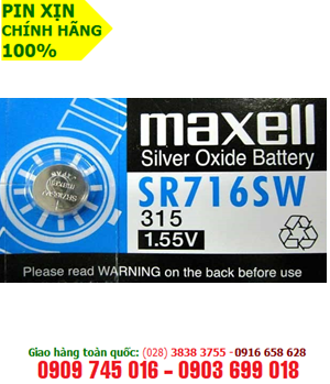 Pin Maxell SR716SW silver oxide 1.55V chính hãng Maxell Nhật